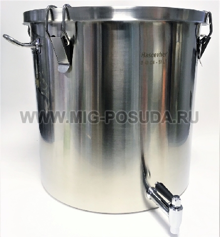 Hascevher Ведро-контейнер 50л (40*40) с краном / 3TTCLK5040004 арт. *001-132 | Компания "Миг-посуда"